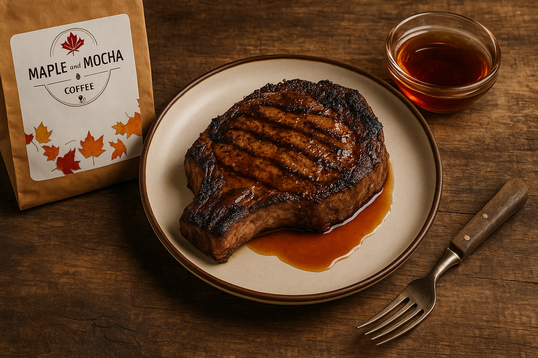 Vermont Maple Pecan Coffee-Rubbed Ribeye Steak