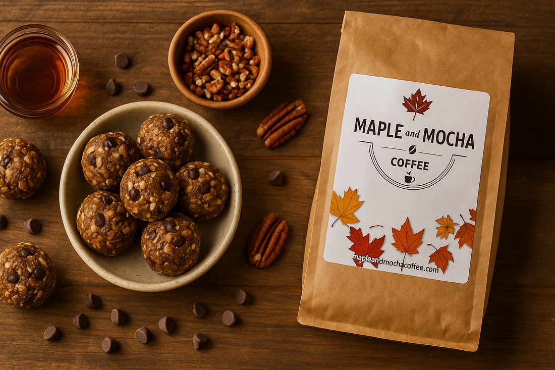 No-Bake Vermont Maple Pecan Coffee Energy Bites