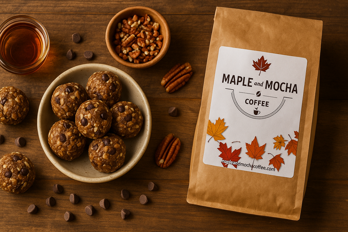 No-Bake Vermont Maple Pecan Coffee Energy Bites