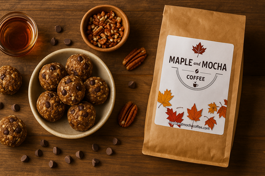 No-Bake Vermont Maple Pecan Coffee Energy Bites
