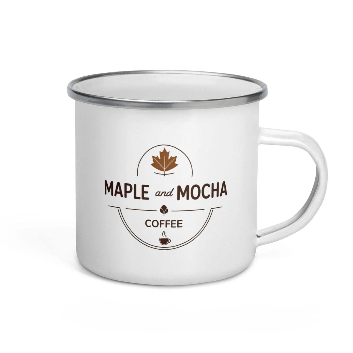 Enamel Mug with classic durable outdoor coffee cup design
