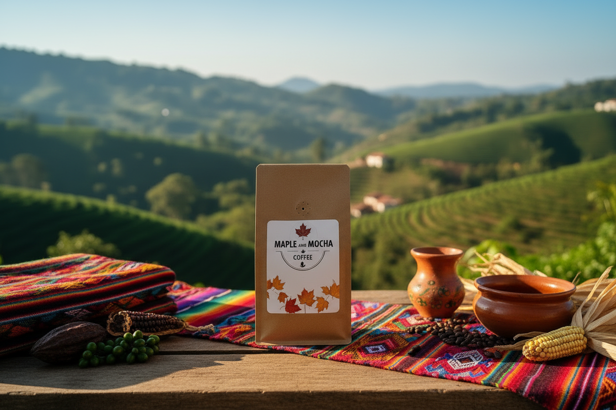 Peru Decaf Coffee in Peruvian Setting