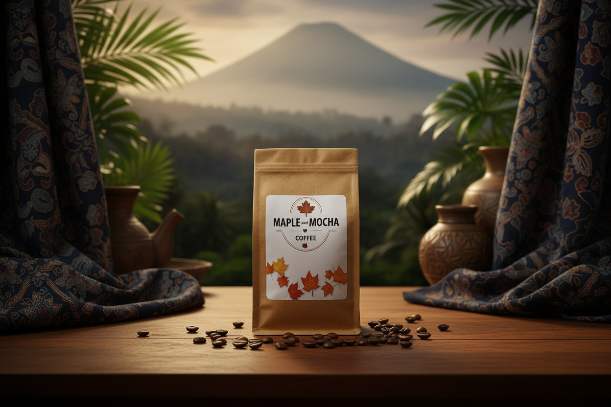 Natural Organic Sumatra Black Satin Roast Fair Trade Coffee