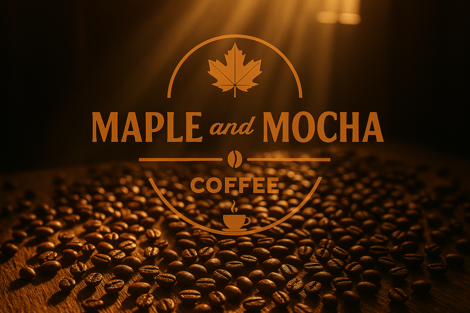 Very Narrow Coffee Beans Banner